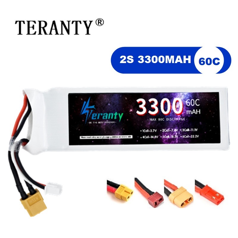 2S 7.4V LiPo Battery 3300mAh 6 - огляд і ціна Drone Battery 3S