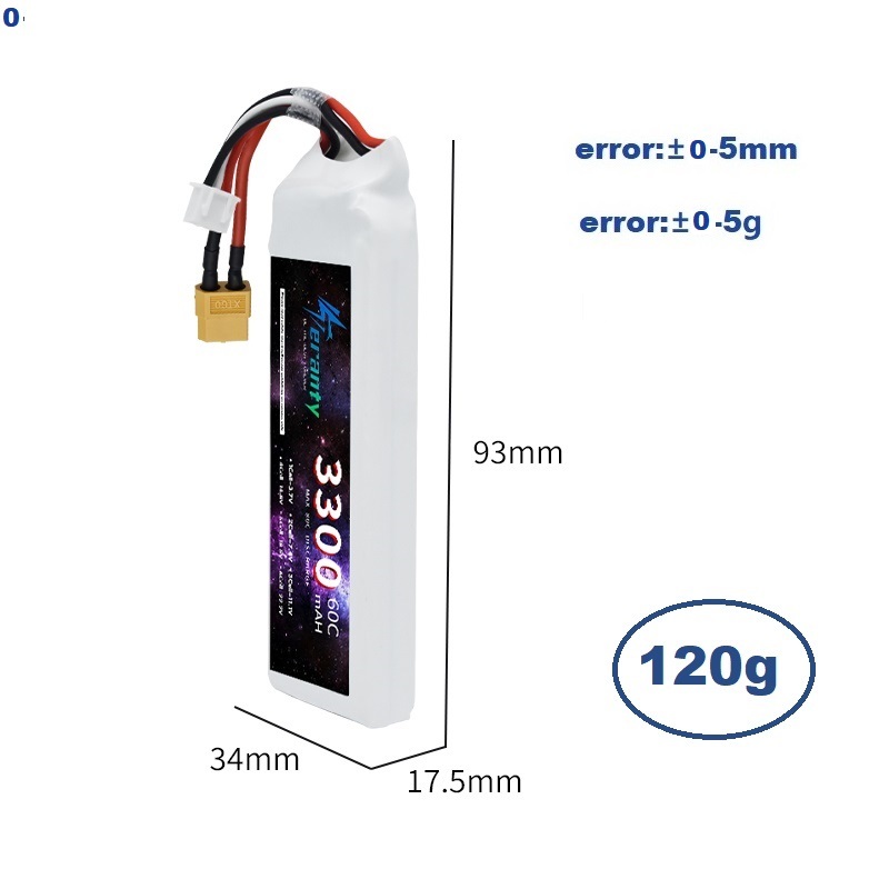 2S 7.4V LiPo Battery 3300mAh 6 - огляд і ціна Drone Battery 3S
