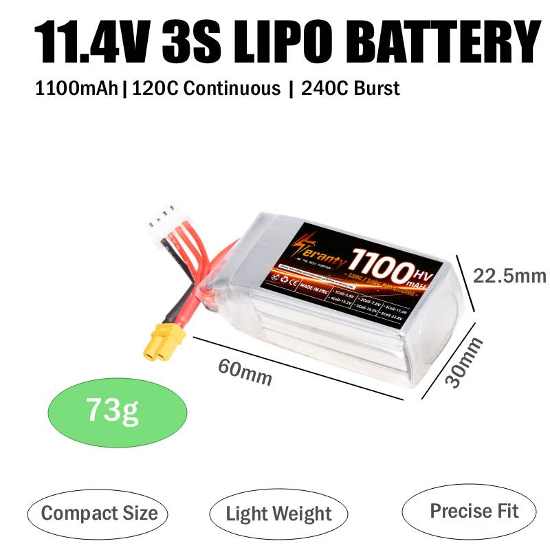 Flywoo Firefly 25MINI 3S / 20P - огляд і ціна Drone Battery 3S